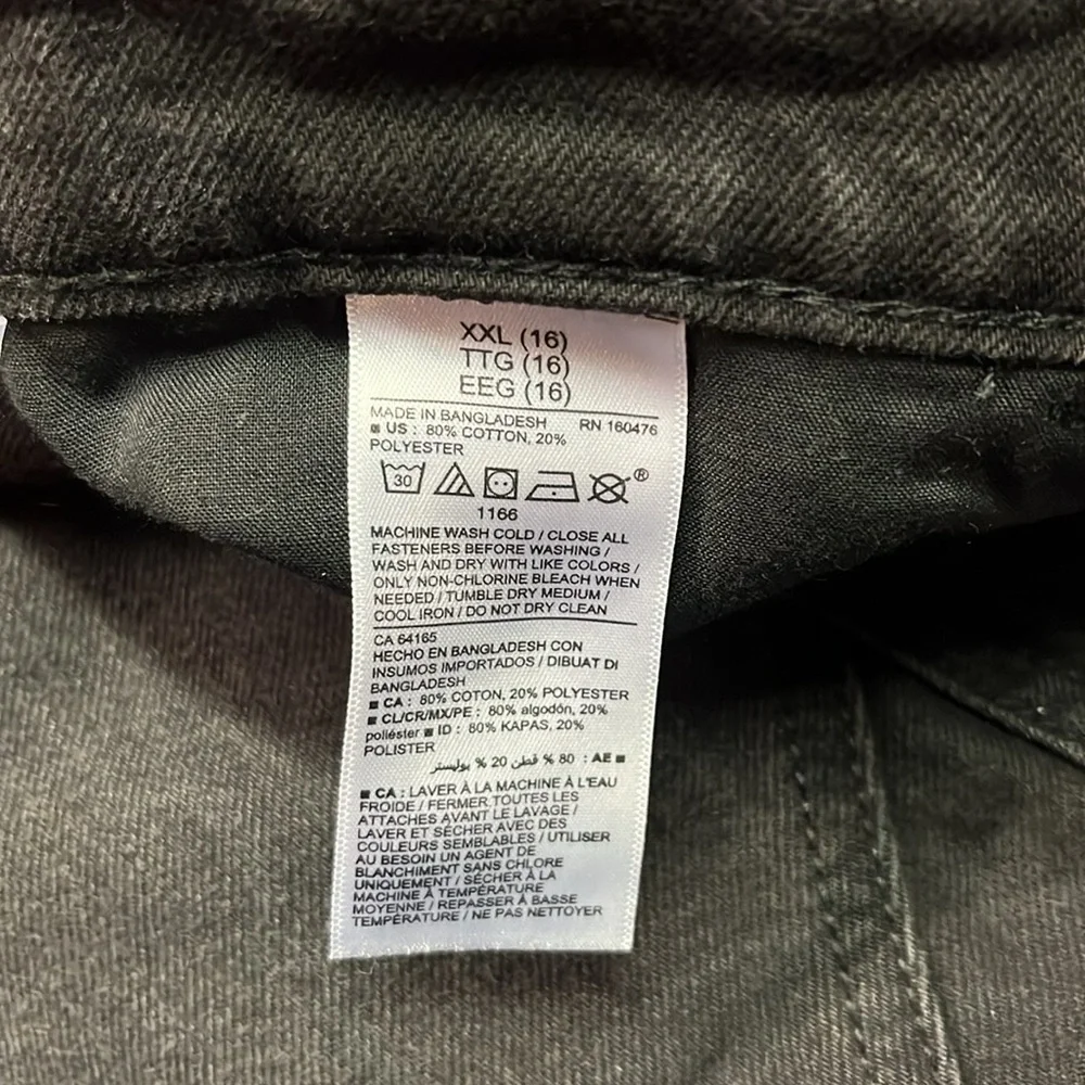NWT Old Navy Smoky Waters High Waisted Black Denim Mini Skirt